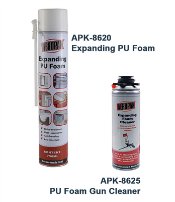 750ml Polyurethane Spray Foam Insulation Fire Proof Expanding