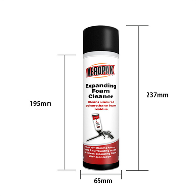 Expanding 500ml Polyurethane Foam Cleaner Cleans Uncured Residue